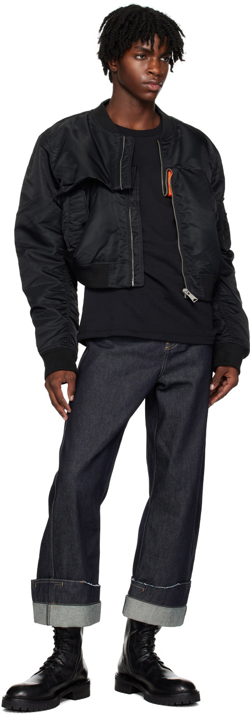 Marina Yee Black Tuck Sweatshirt