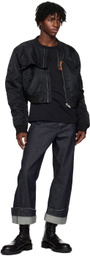 Marina Yee Black Tuck Sweatshirt