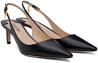 TOM FORD Black Shiny Leather Angelina Heels
