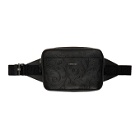 Versace Black Embossed Barocco Fanny Pack