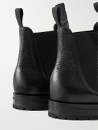 Edward Green - Newmarket Grained-Leather Chelsea Boots - Black