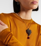 Saint Laurent Embellished pendant necklace