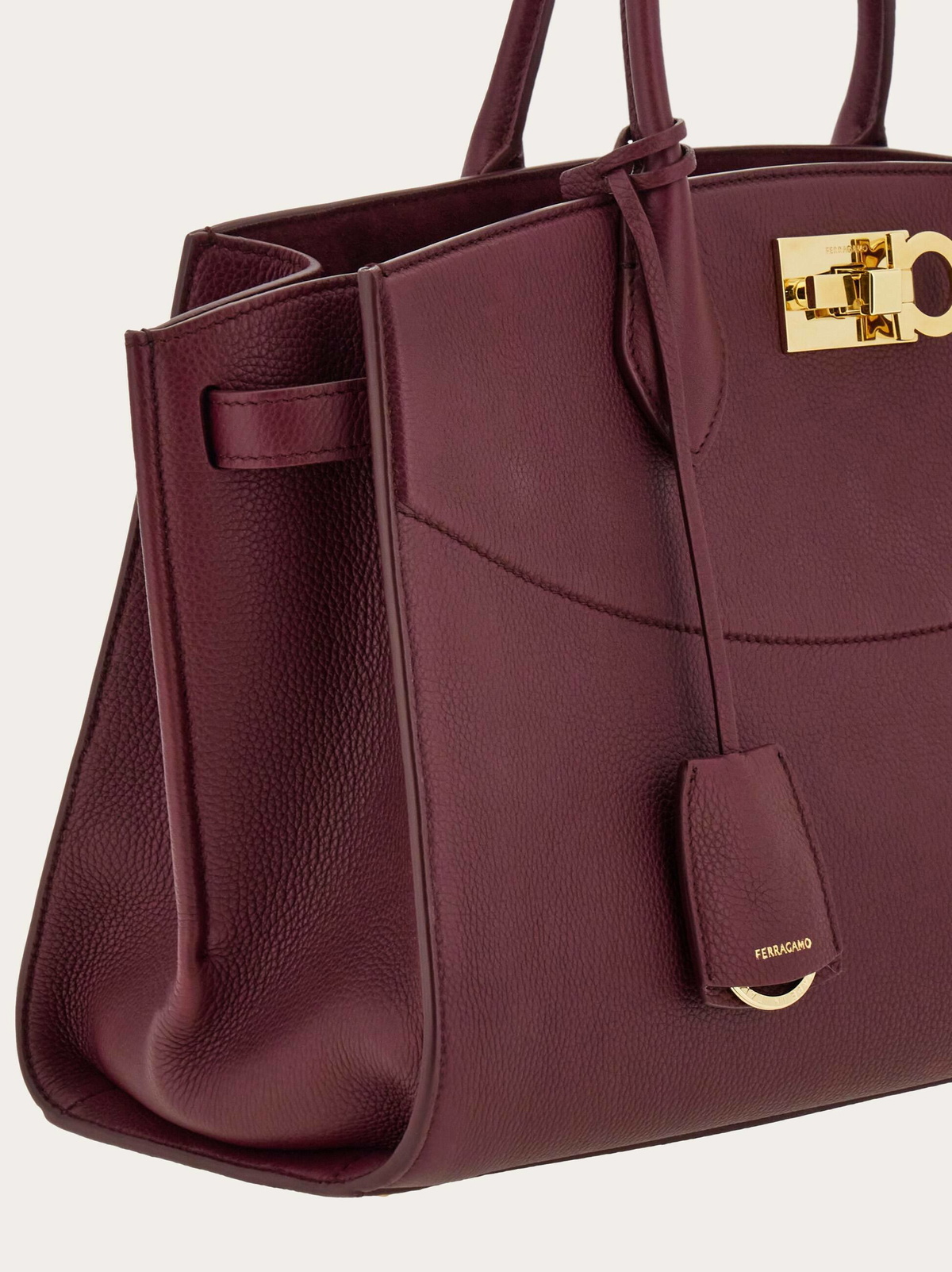 Ferragamo Womens New Ferragamo Studio Soft bag (L) in Violet