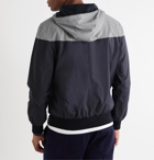 Brunello Cucinelli - Colour-Block Shell Hooded Jacket - Blue