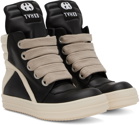 Rick Owens SSENSE Exclusive Black KEMBRA PFAHLER Edition Geobasket Sneakers