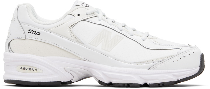Photo: Comme des Garçons Homme White New Balance Edition 509 Sneakers