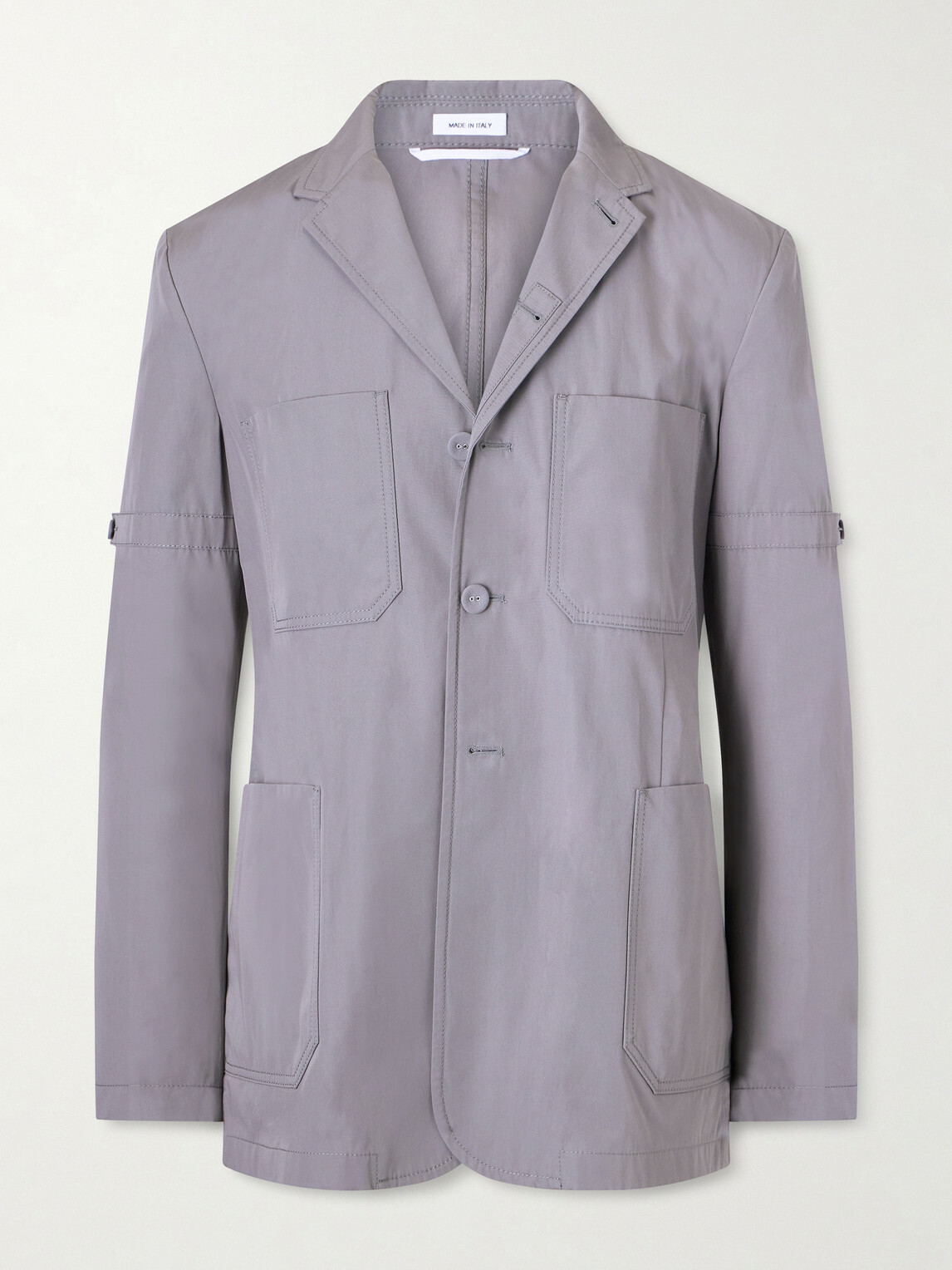 Thom Browne - Belted Cotton Blazer - Gray