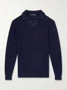 Thom Sweeney - Cotton Polo Sweater - Blue