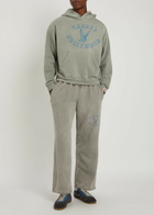 Cherry Los Angeles Hollywood Parachute Printed Cotton Sweatpants Grey