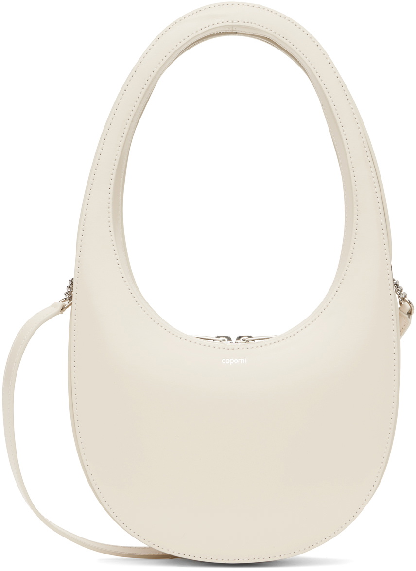 Coperni Off-White Gloss Crossbody Swipe Bag