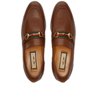 Gucci Men's Paride Horsebit Loafer Sneakers in Brown