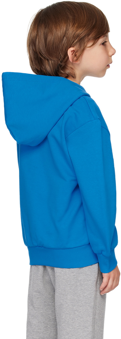 Diesel Kids Blue Printed-Logo Hoodie