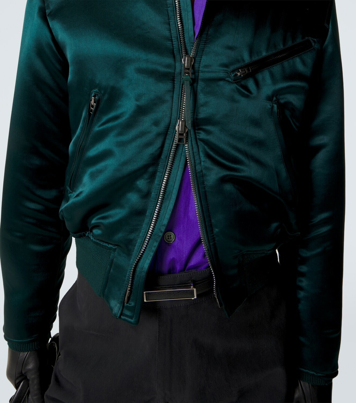 Tom Ford Satin bomber jacket