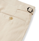 Ralph Lauren Purple Label - Slim-Fit Silk and Linen-Blend Suit Trousers - Neutrals