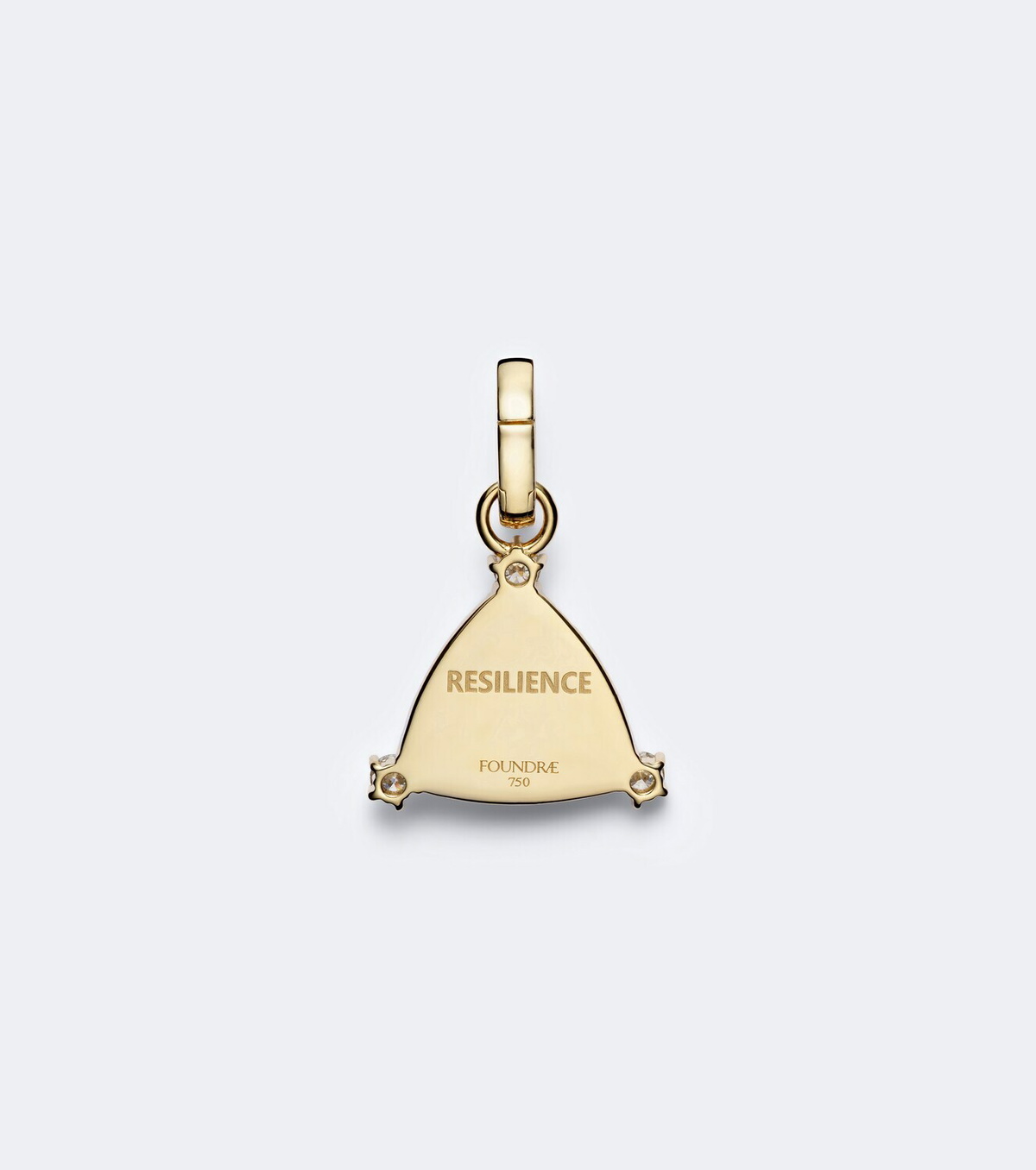 FoundRae Resilience Blossoms 18kt gold pendant with diamonds