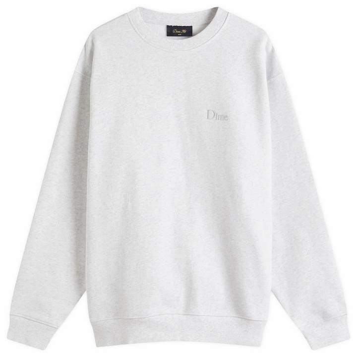 Photo: Dime Men's Classic Small Logo Sweatshirt in Ash