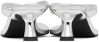 SIMONMILLER Silver Beep Heeled Sandals