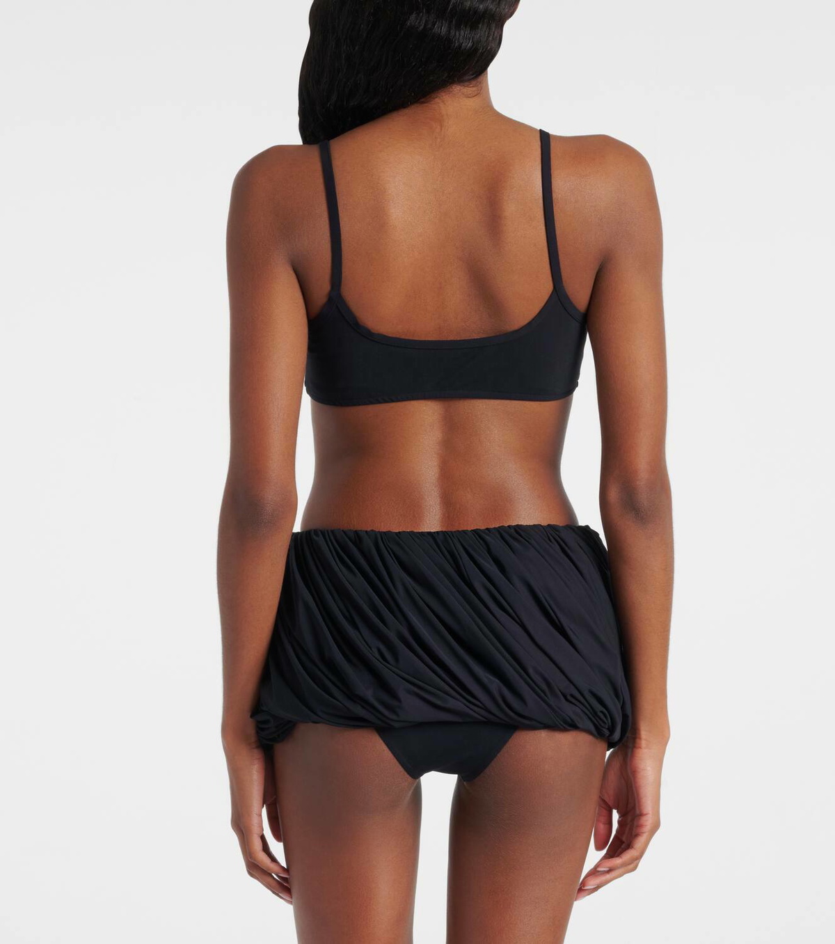 Alaïa Pleated low-rise bikini