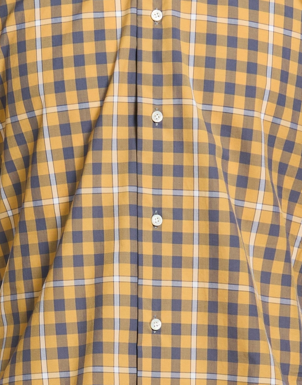 Isaia Mens Shirt in Mustard