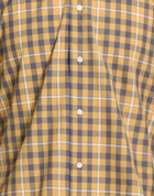 Isaia Mens Shirt in Mustard