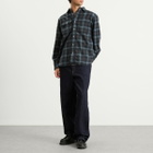 Dubbleware Men's Heritage Check Work Shirt in Brown