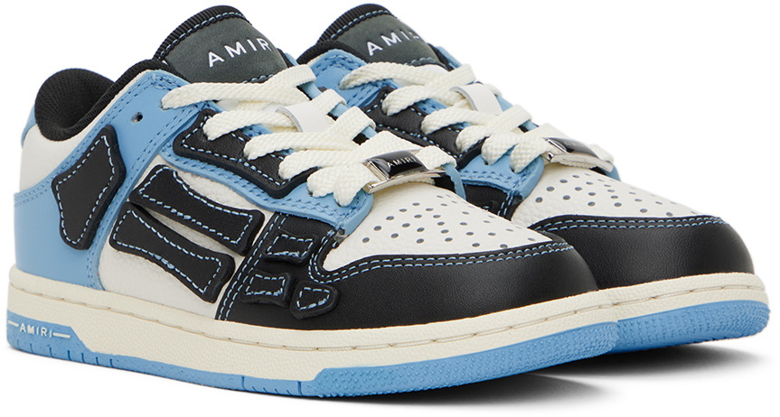 AMIRI Kids Blue & Black Skel Top Low Sneakers Amiri