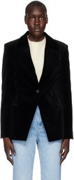 FRAME Black Single-Button Blazer