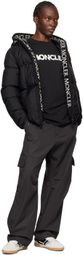 Moncler Black Logo Appliqué Long Sleeve T-Shirt