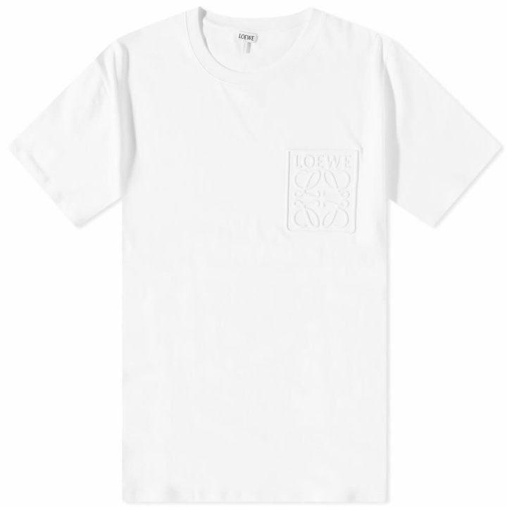 Photo: Loewe Men's Debossed Anagram T-Shirt in White