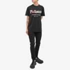 Alexander McQueen Men's Solarized Graffiti Logo T-Shirt in Black