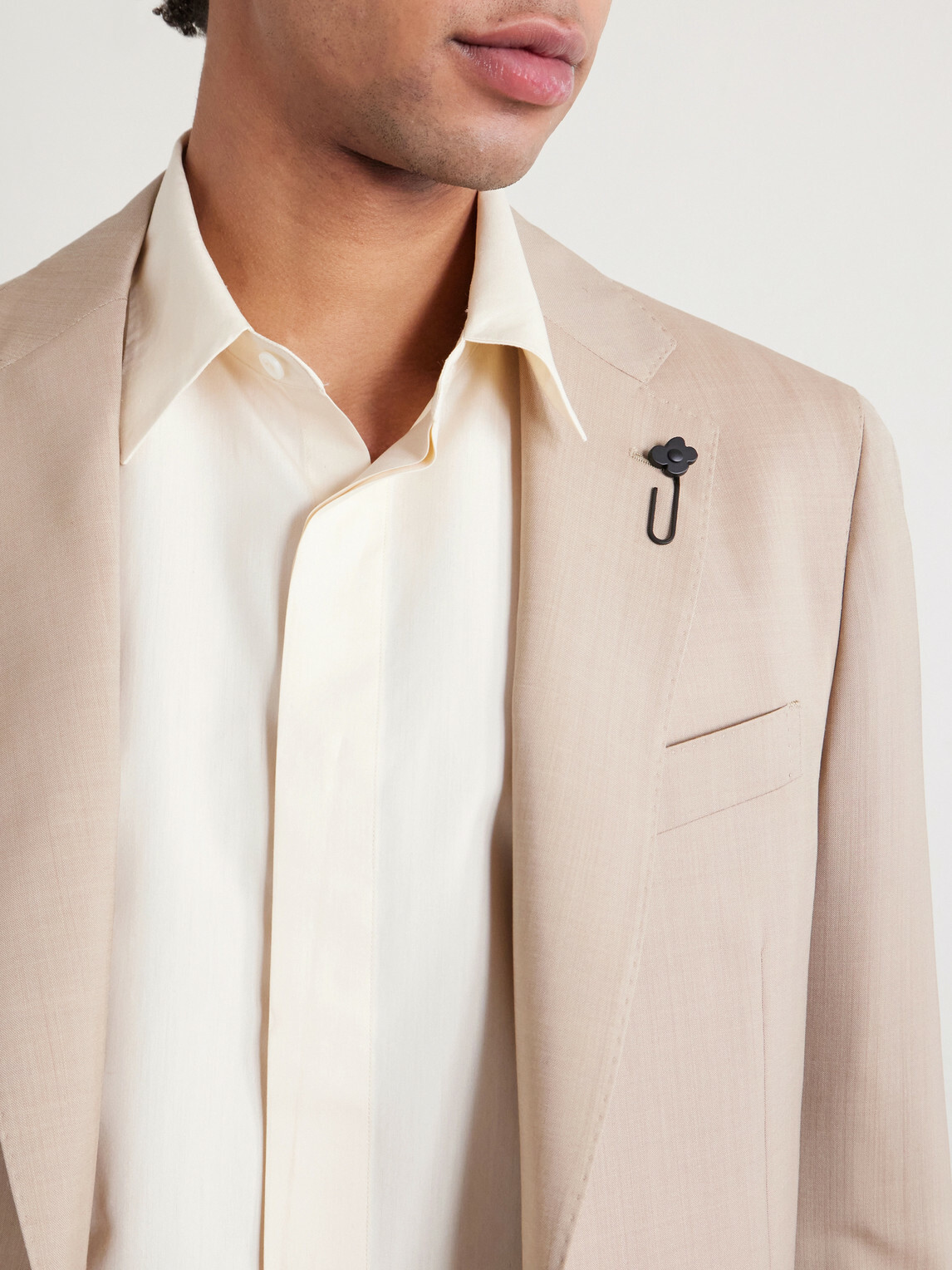 Lardini - Cotton and Silk-Blend Shirt - Neutrals