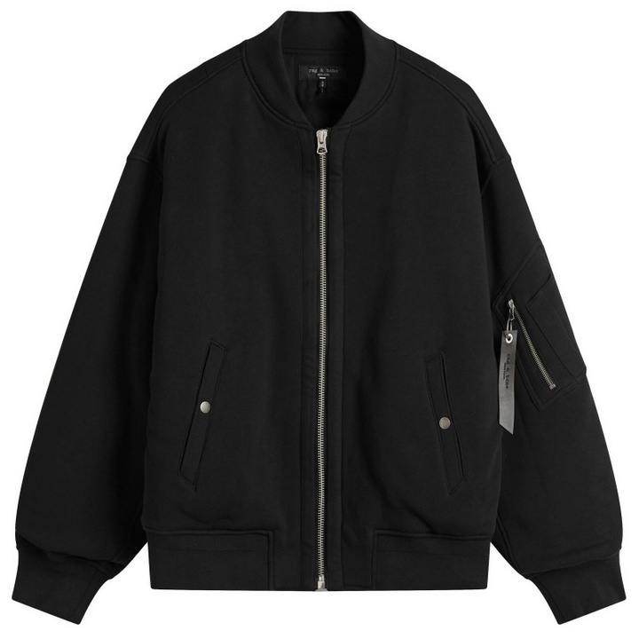 Photo: Rag & Bone Men's Vintage Terry Manston Bomber Jacket in Black