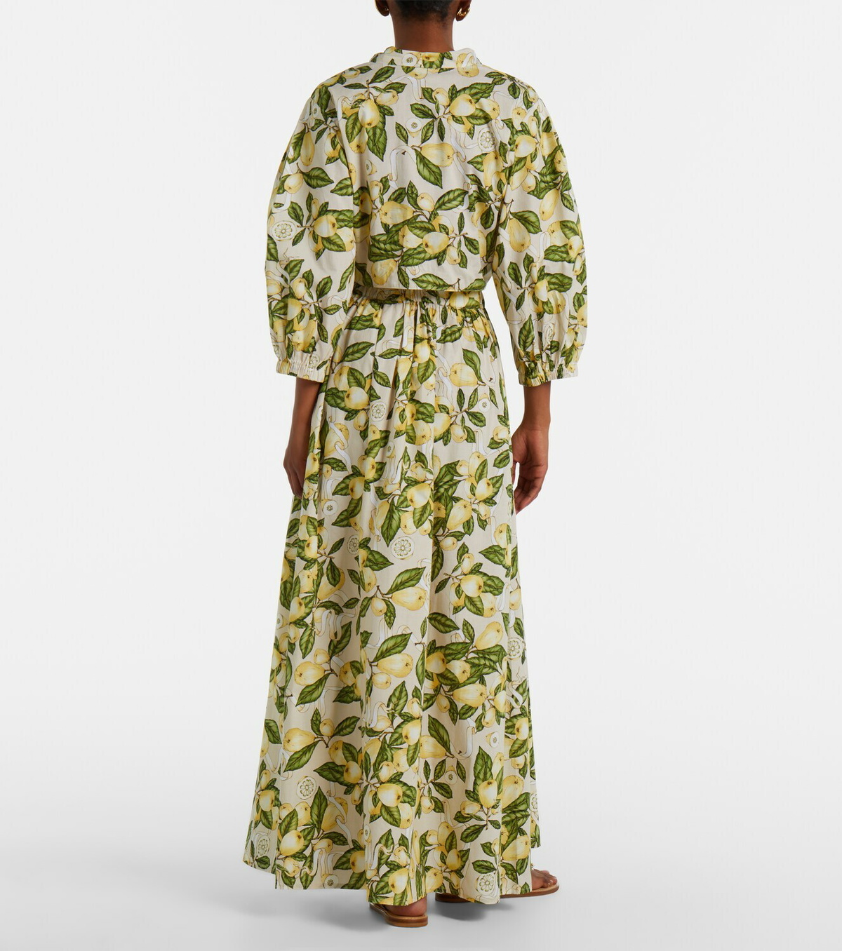 Adriana Degreas Printed cotton-blend maxi skirt