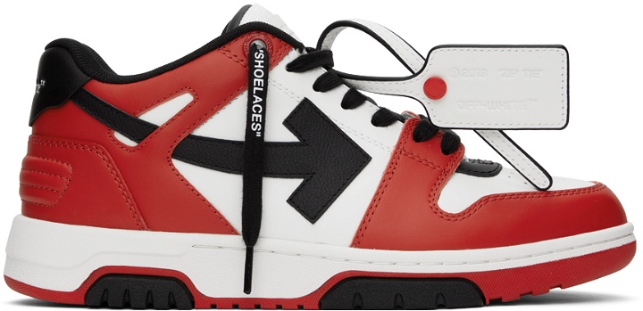 Photo: Off-White Red & Black Out Of Office Sneakers