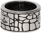 Vivienne Westwood Gunmetal Valerio Ring