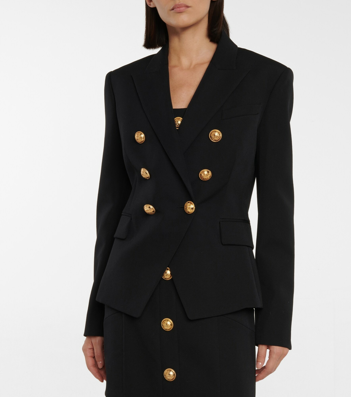 Balmain - Double-breasted wool blazer Balmain