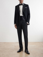 Favourbrook - Grosgrain-Trimmed Double-Breasted Wool Tuxedo Jacket - Black