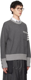 Thom Browne Gray Hector Sweater