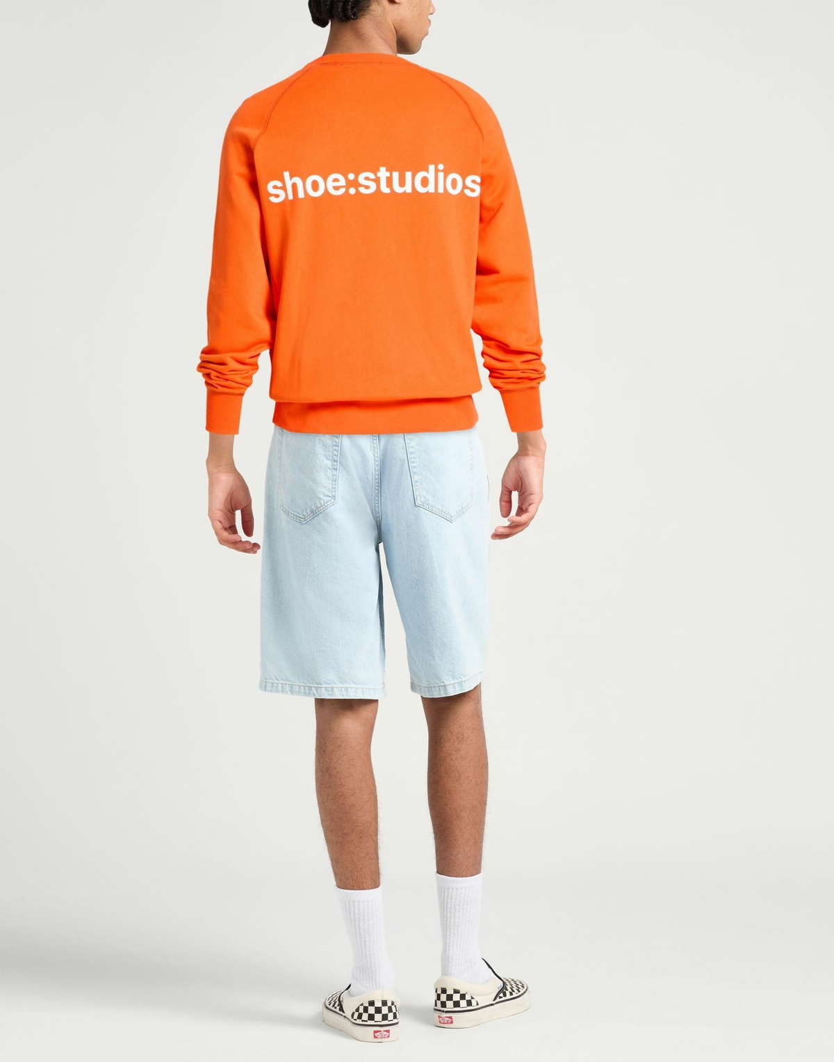 Shoe Mens Sweatshirt in Orange
