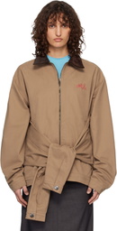 Charles Jeffrey LOVERBOY Tan Hug Jacket