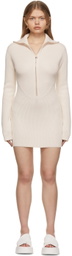 Gauge81 Off-White Ribbed Soro Dress