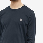 Paul Smith Men's Long Sleeve Zebra Logo T-Shirt in Navy