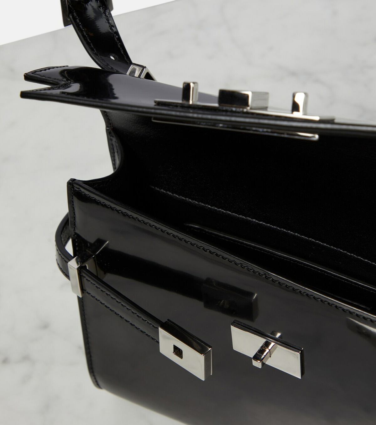 Saint Laurent Manhattan Mini patent leather crossbody bag Saint Laurent