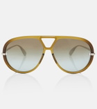 Bottega Veneta Drop aviator sunglasses