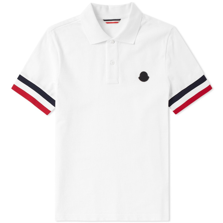 Photo: Moncler Tricolour Arm Print Polo