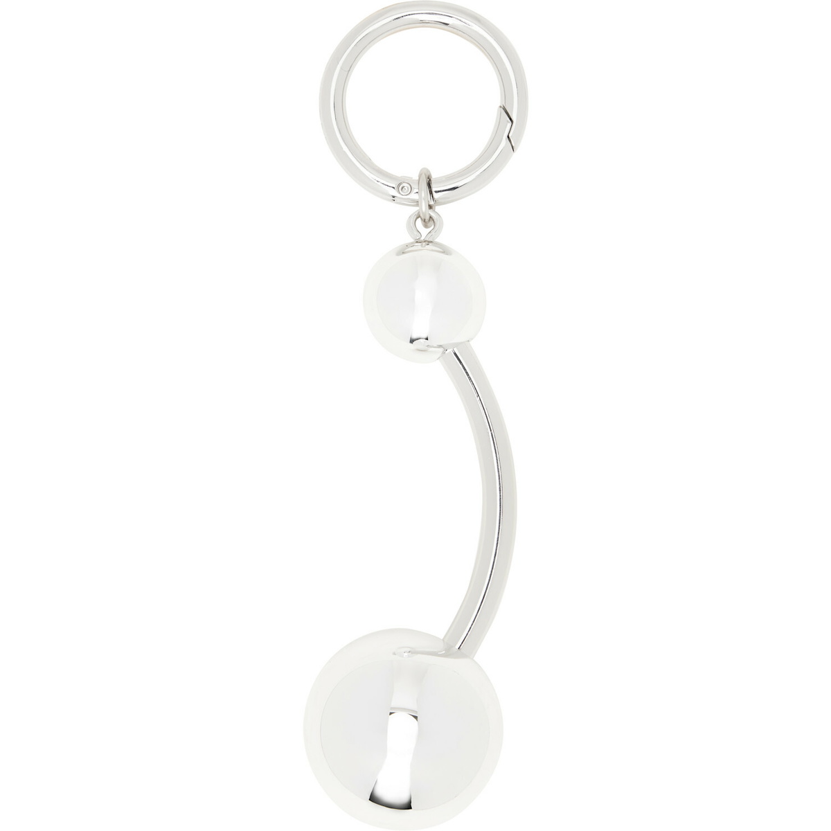 Justine Clenquet Silver Connie Piercing Keychain