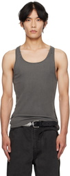 ALEXANDER DIGENOVA Gray Layered Tank Top
