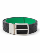 Bottega Veneta - 3.5cm Reversible Intrecciato Leather Belt - Black