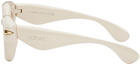 LOEWE Off-White Inflated Round Sunglasses