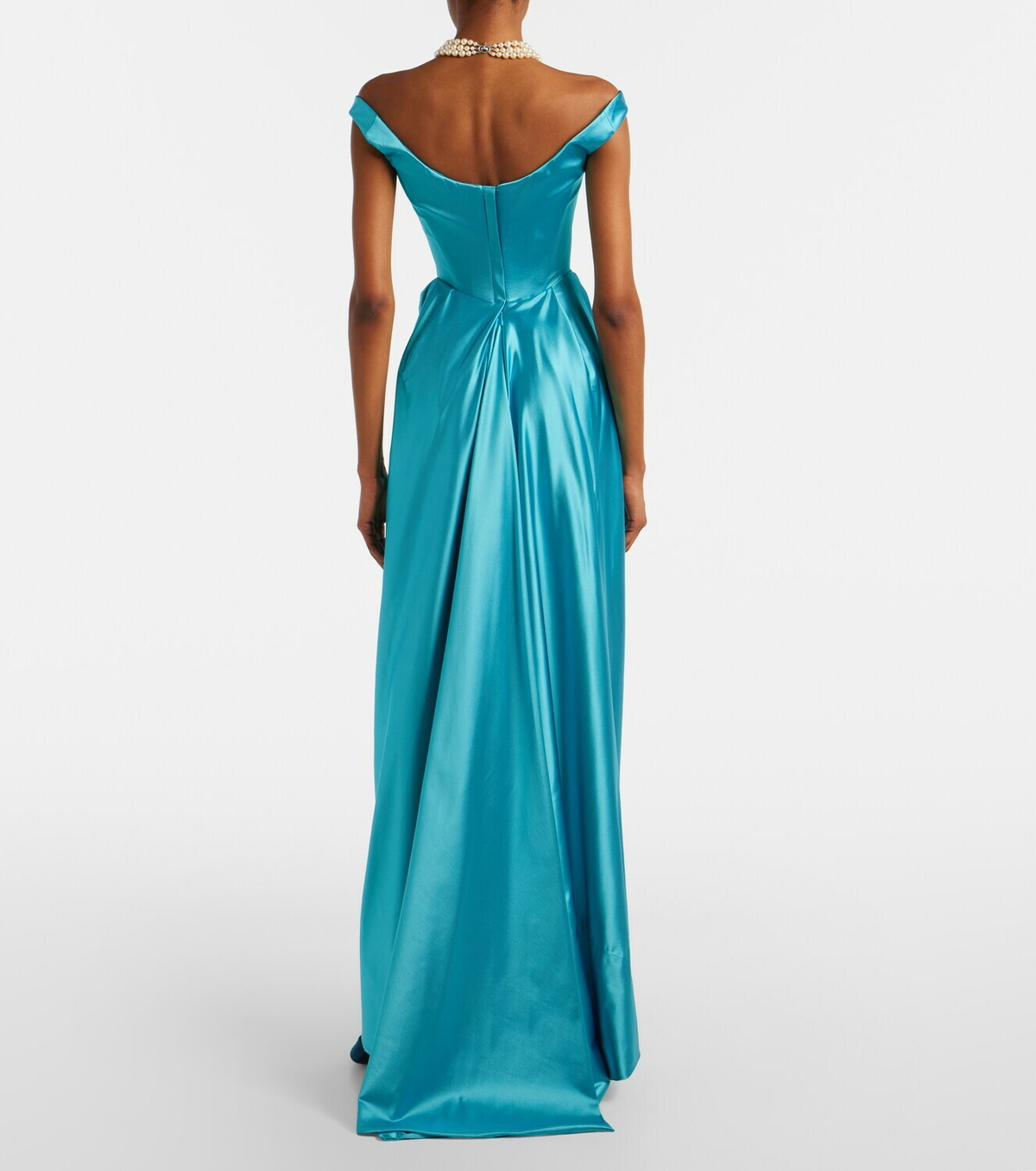 Vivienne Westwood Nova Camille satin bustier gown